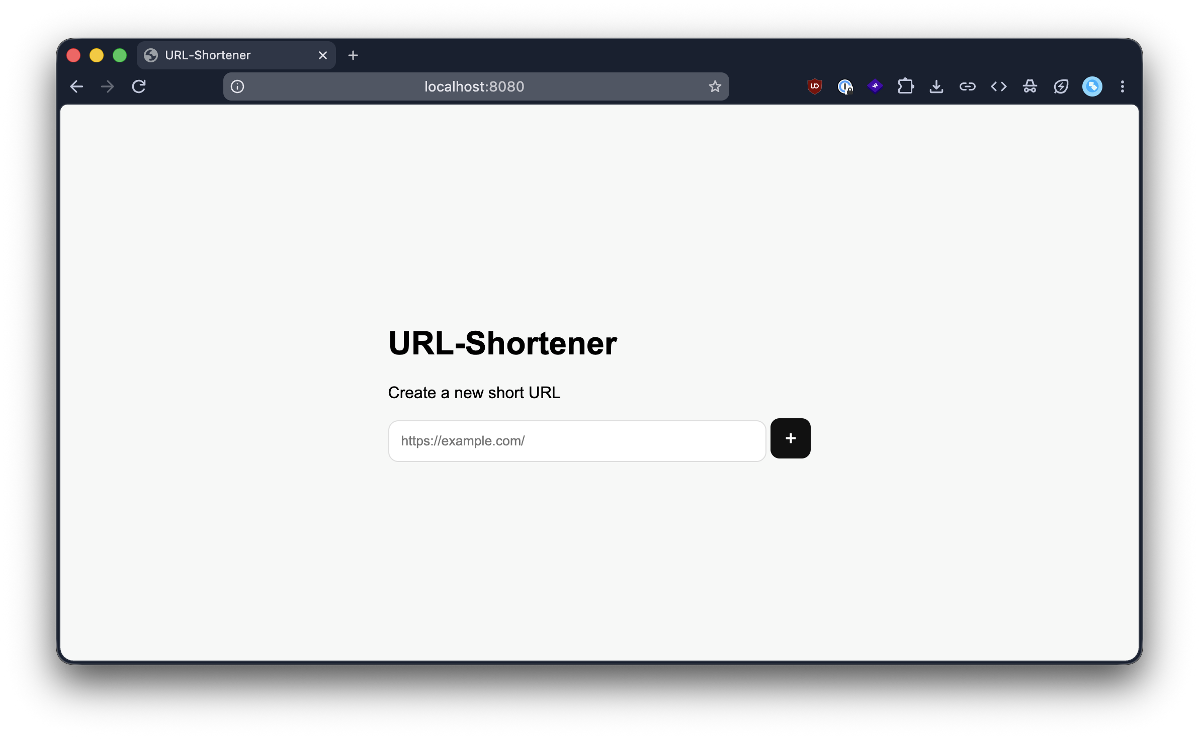 URL Shortener screenshot